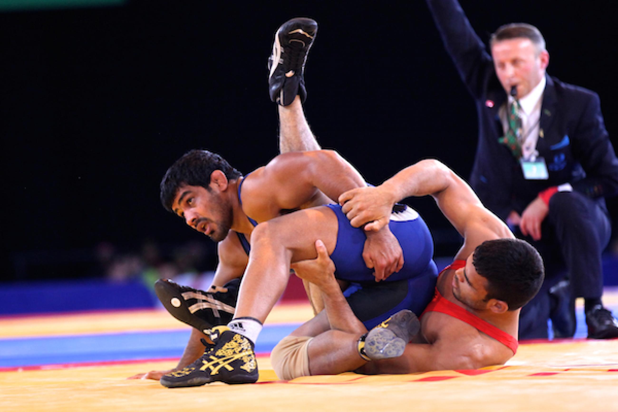 India Wins Three, Canada Two on Opening Day of Wrestling at