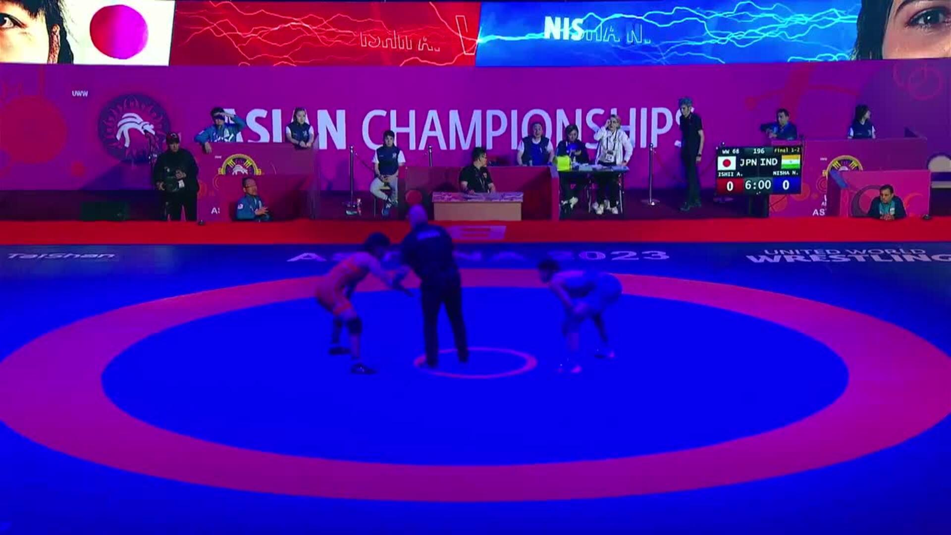 Gold Medal • WW 68Kg • Ami ISHII (JPN) vs. Nisha NISHA (IND)