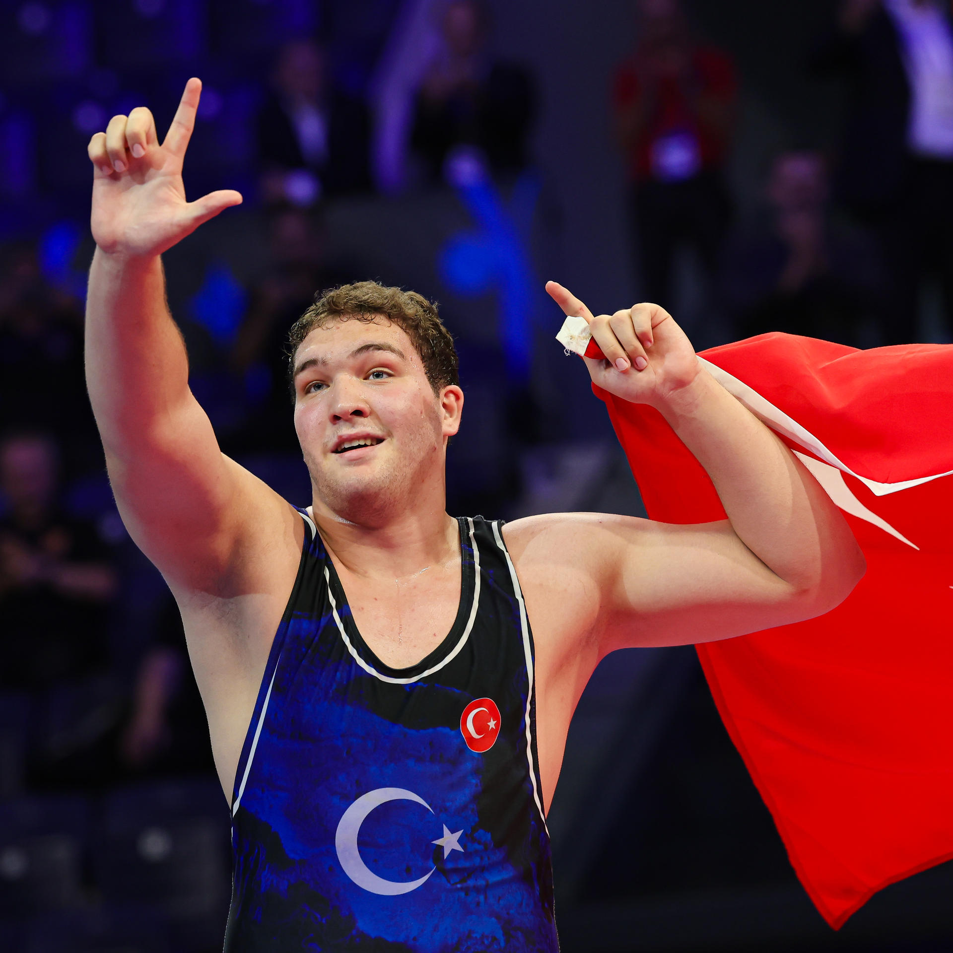 Defending champion at 110kg, Cemal BAKIR (TUR) won his second straight gold  medal at the U17 World Championships in Istanbul.