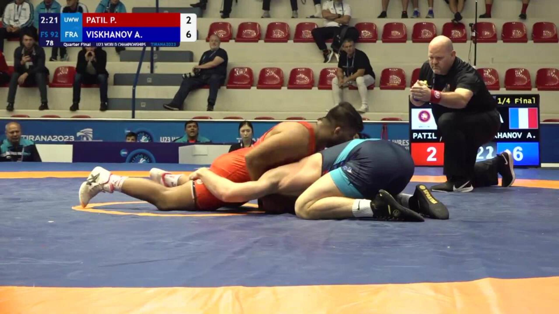 Pruthviraj Babasaheb PATIL (UWW) vs. Adlan Bakirsoultanovitch VISKHANOV