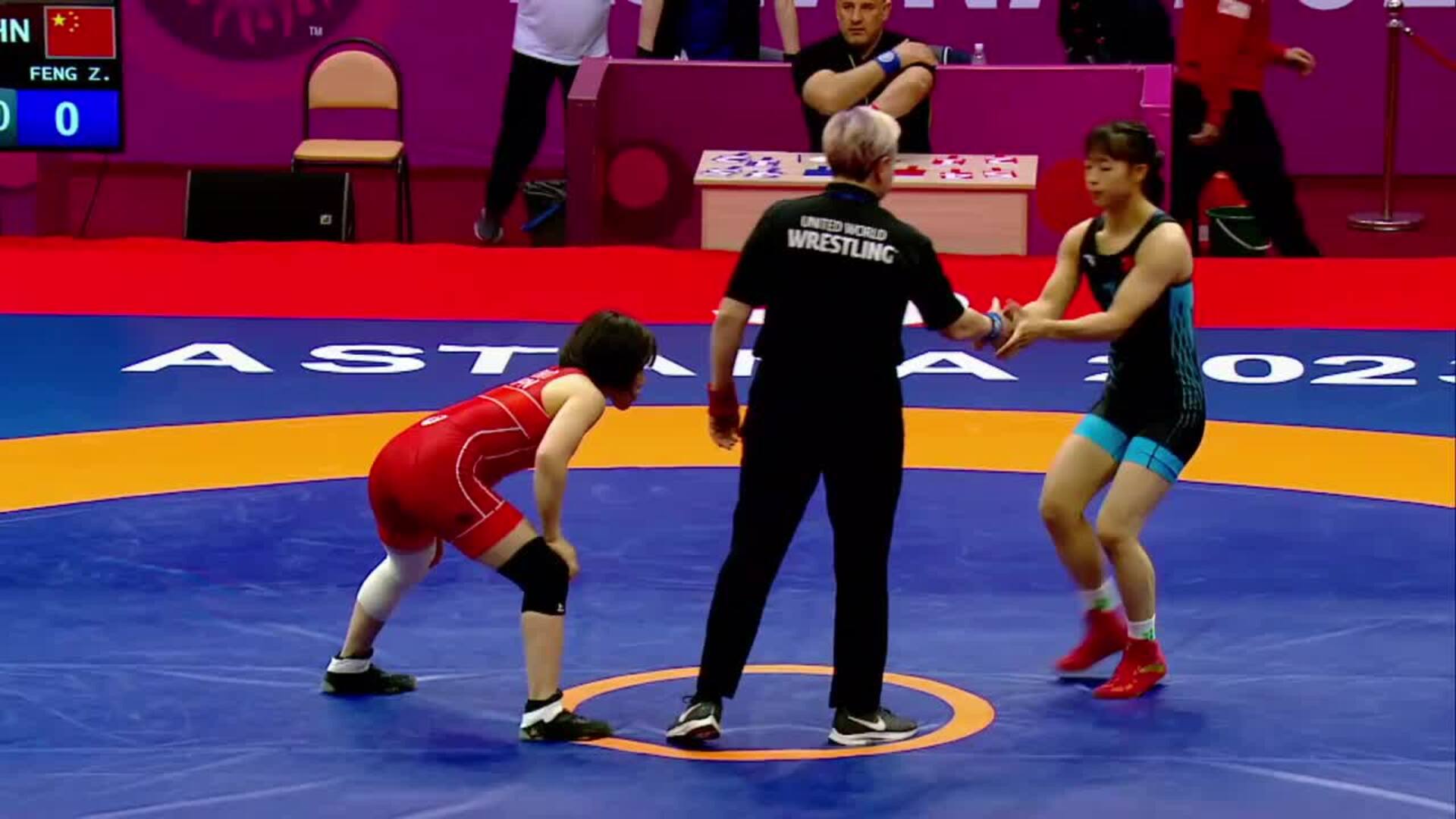 Quarter Final • WW 50Kg • Remina YOSHIMOTO (JPN) vs. Ziqi FENG (CHN)