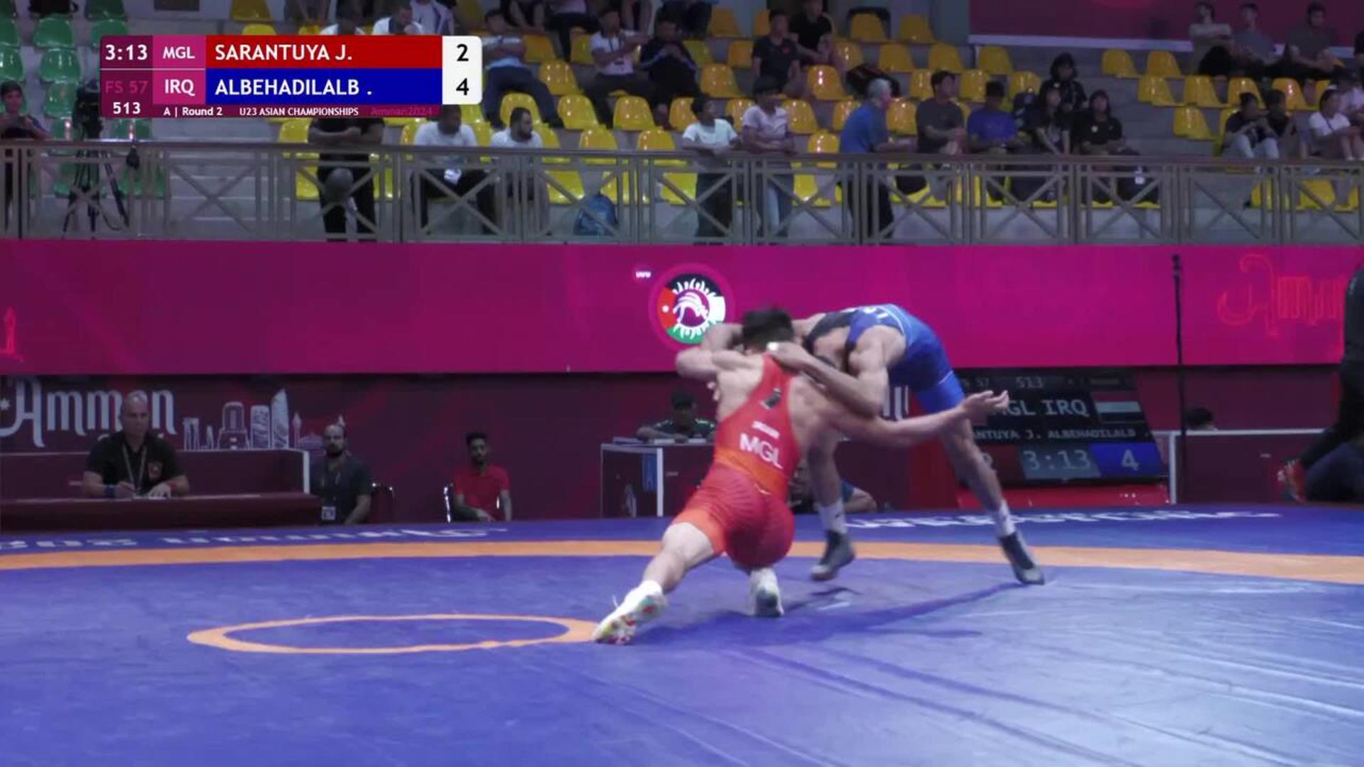 Jiguur SARANTUYA MGL Vs Husein Khudhur Jasim ALBEHADILALBORS IRQ jiguur-sarantuya-mgl-vs-husein-khudhur-jasim-albehadilalbors-irq