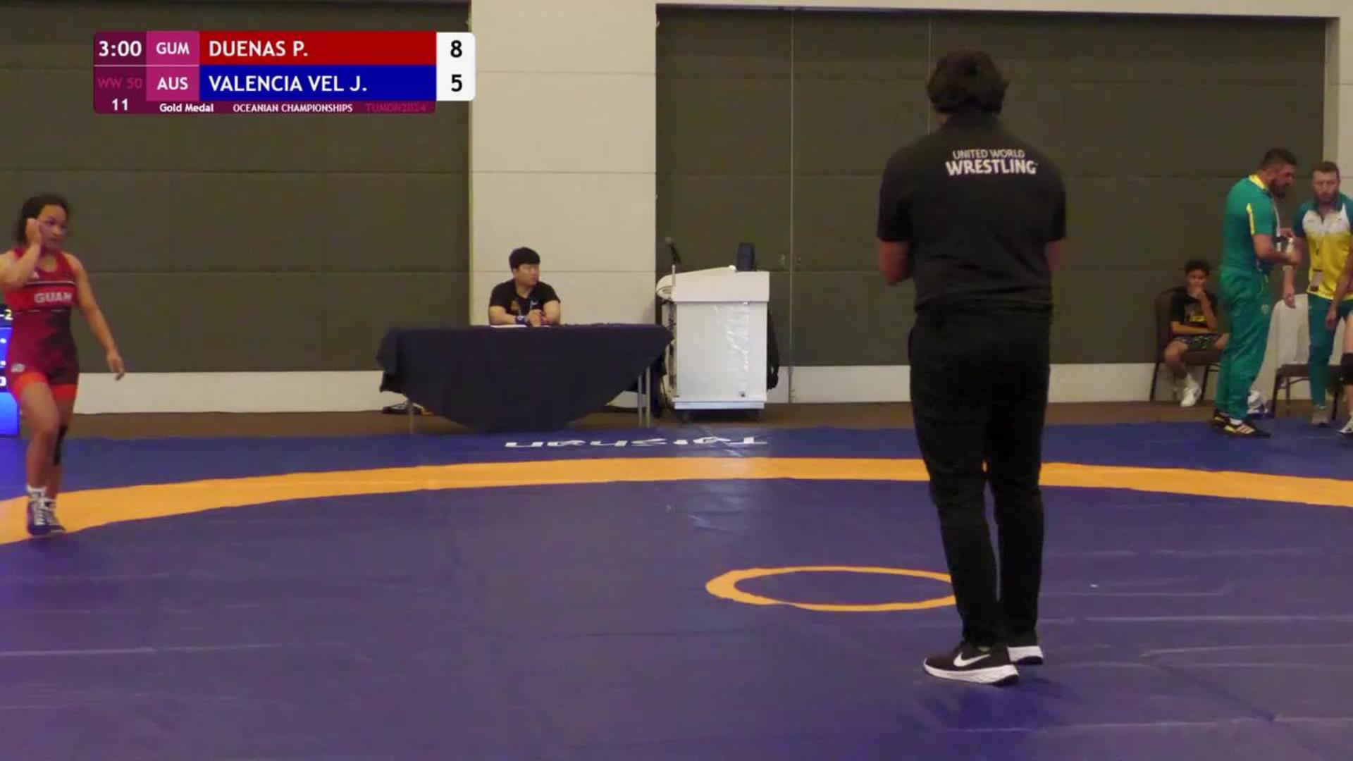 Paulina Jean DUENAS GUM Vs Juliana VALENCIA VELEZ AUS OCEANIAN Paulina jean duenas gum vs juliana valencia velez aus oceanian