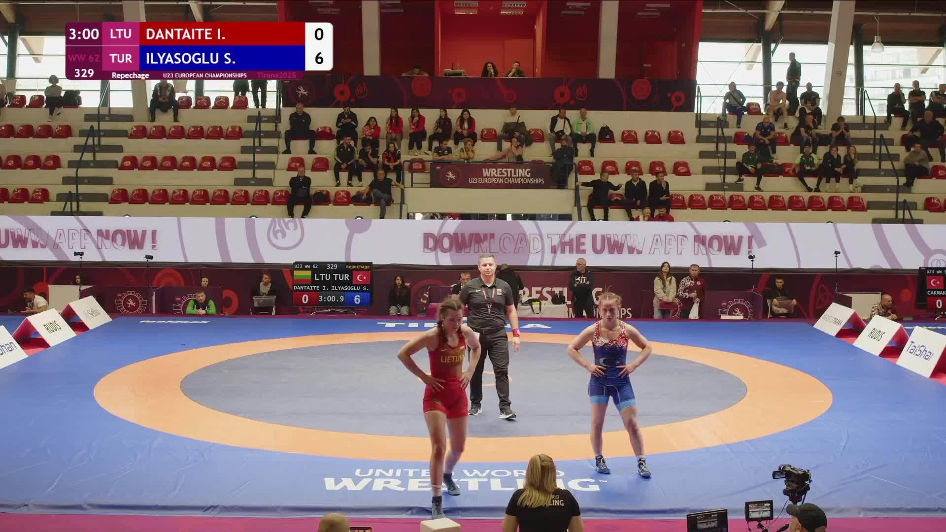 Ineta DANTAITE (LTU) vs. Selvi ILYASOGLU (TUR) | U23 EUROPEAN ...