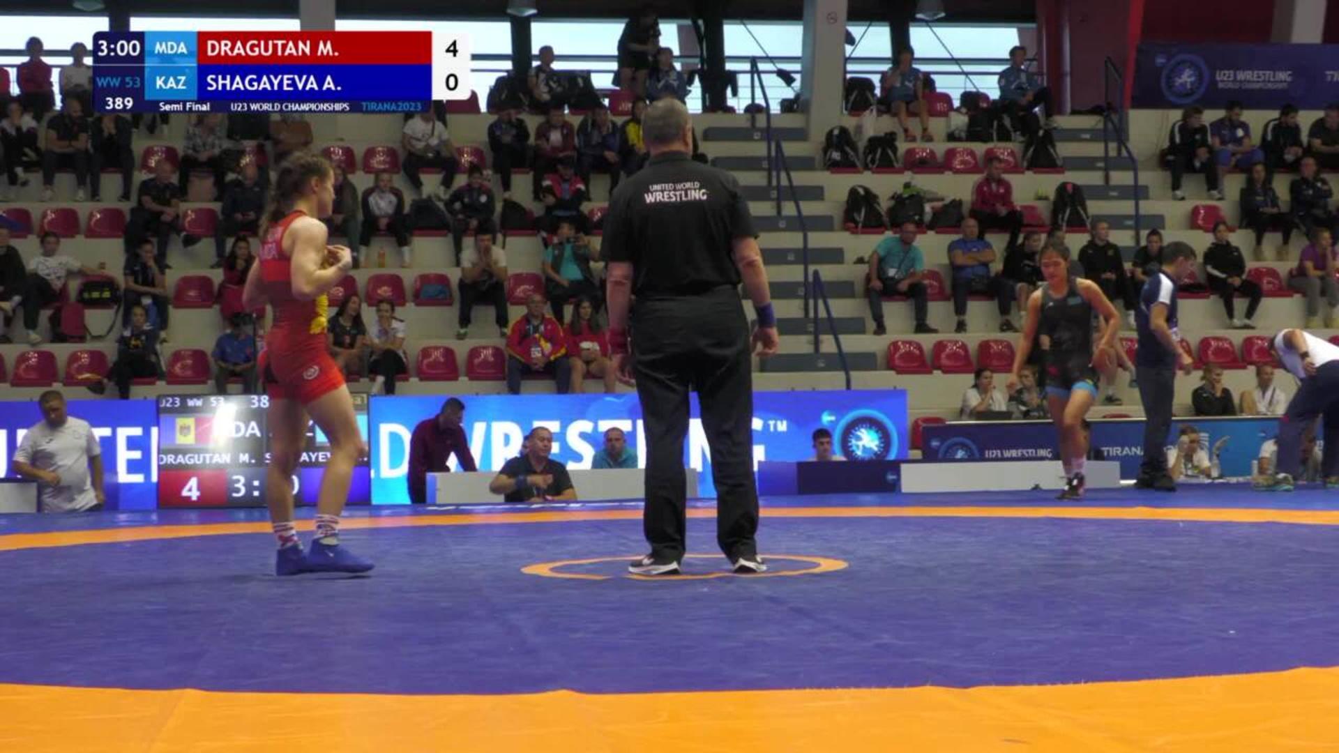 Mariana DRAGUTAN (MDA) vs. Altyn SHAGAYEVA (KAZ) | U23 World ...