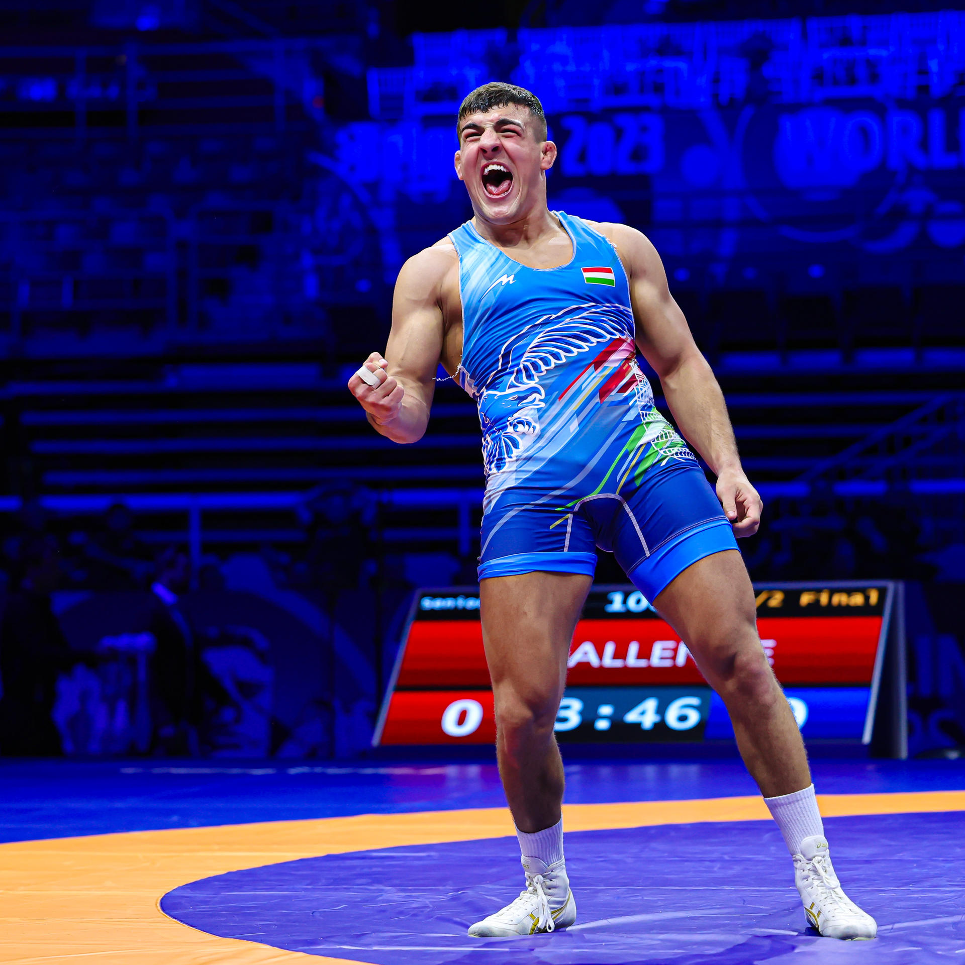 After review David LOSONCZI HUN was awarded a share of the 87kg Greco Roman world title