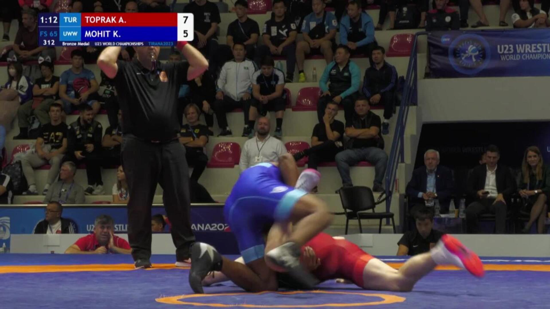 Abdullah TOPRAK (TUR) vs. Kumar MOHIT (UWW) U23 World Championships