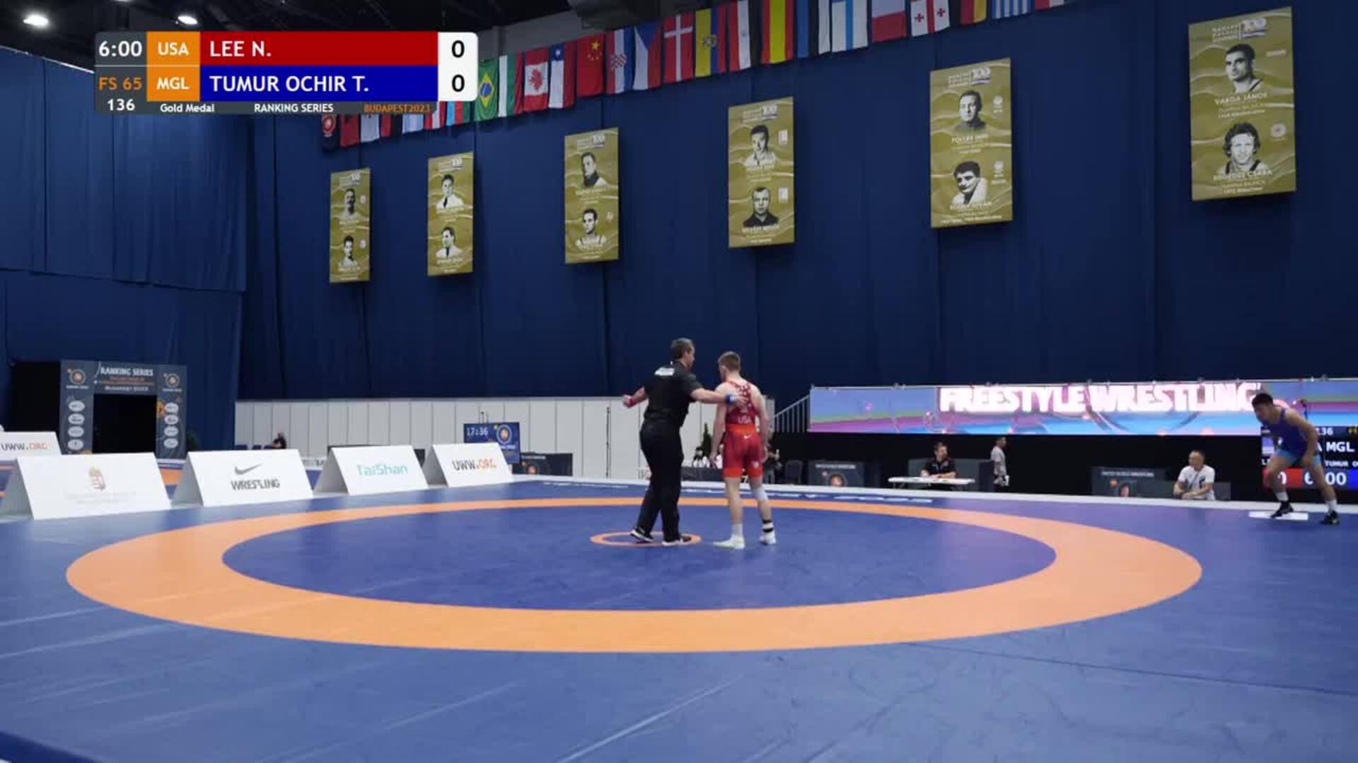 Gold Medal • FS 65Kg • Nicholas Boone LEE (USA) vs. Tulga TUMUR OCHIR (MGL)