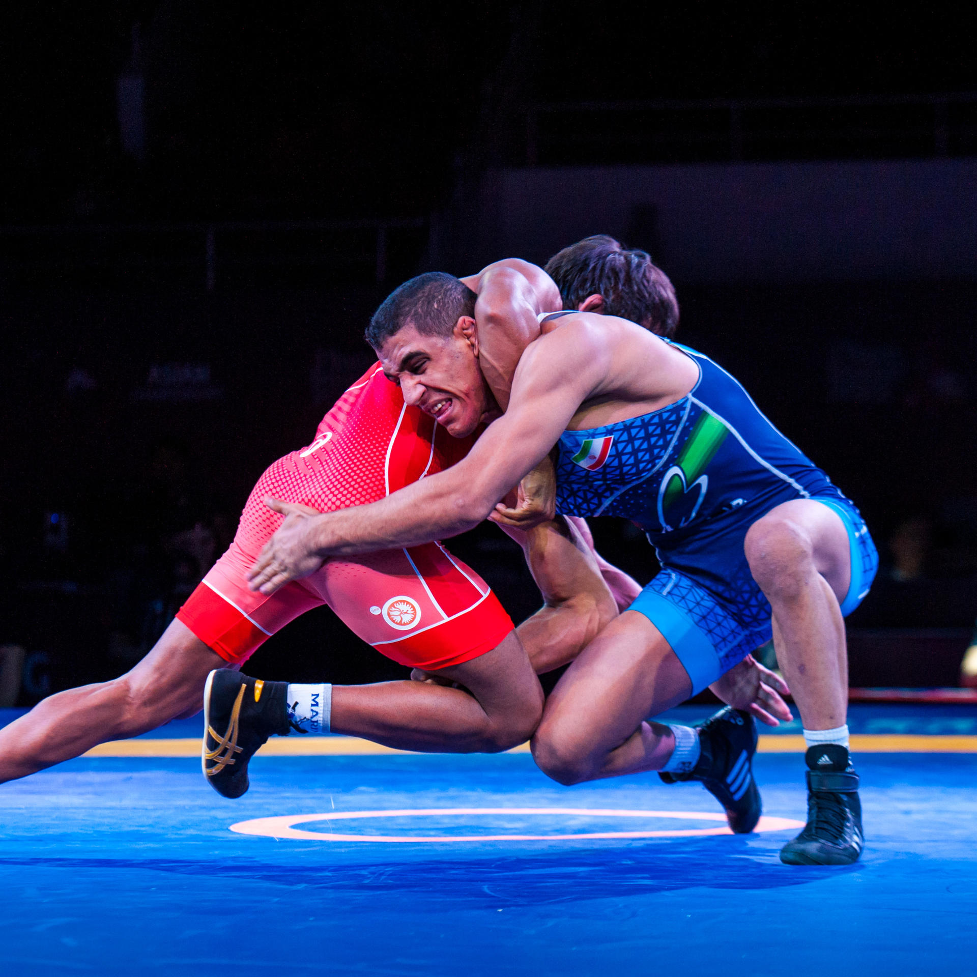 Wrestling at the Asian Games in Hangzhou, China.